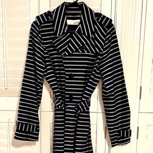 Talbots Blue and Gray Trench Coat